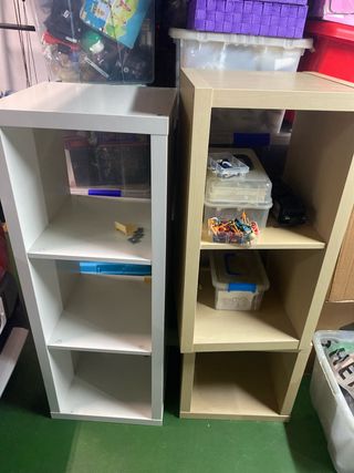 3 Mobili Kallax Ikea Beige/Bianco