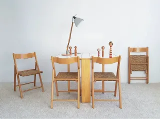 Mesa plegable HABITAT de haya y formica.