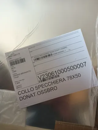 Specchio Rettangolare 78x50 cm Nuovo