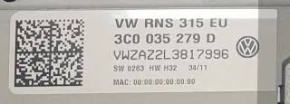 Radio CD Navegador RNS 315 VW Original