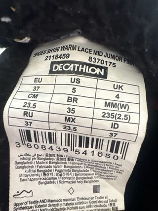 Botas montaña/trekking  T.37