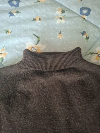 Lupetto collo alto marrone