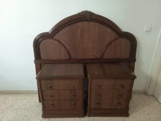 Juego de mesitas de noche y cabecero