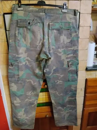 Pantaloni uomo mimetici cotone TG 52