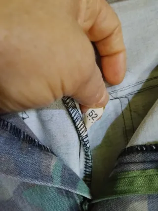 Pantaloni uomo mimetici cotone TG 52