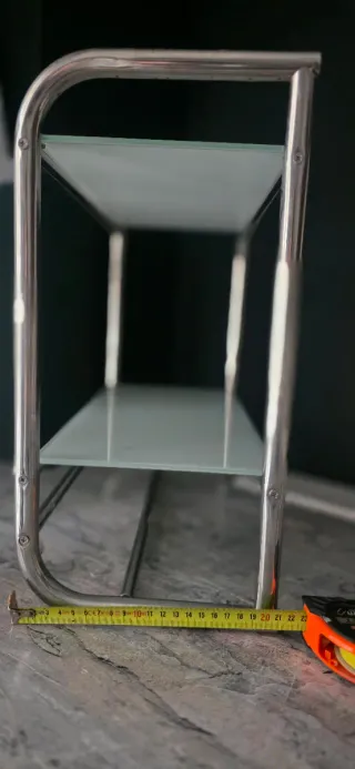 Estantería para WC de cristal y metal - LEROY
