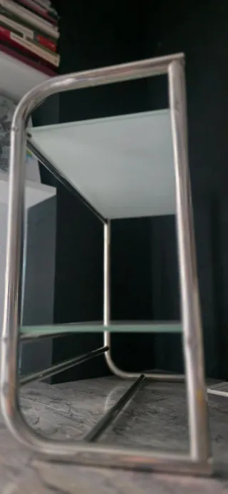 Estantería para WC de cristal y metal - LEROY