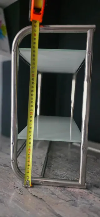 Estantería para WC de cristal y metal - LEROY