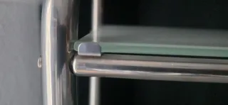 Estantería para WC de cristal y metal - LEROY