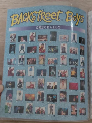 Álbum fotos Backstreet Boys Panini