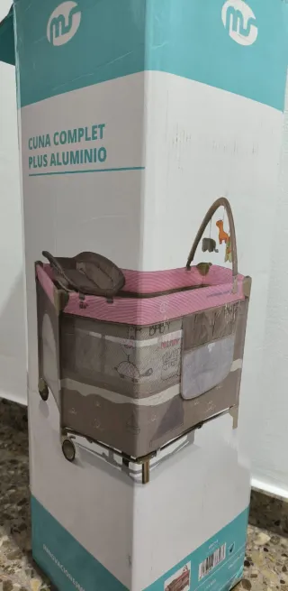 Cuna de viaje aluminio plus con cambiador