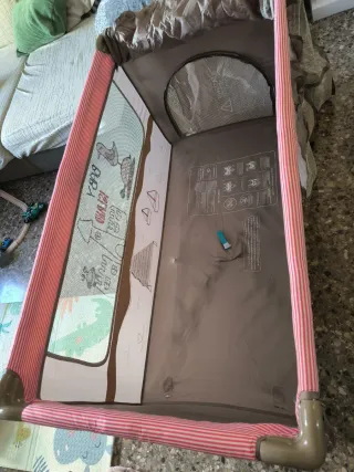 Cuna de viaje aluminio plus con cambiador