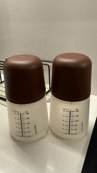 2 Biberones Suavinex 180ml Marrón