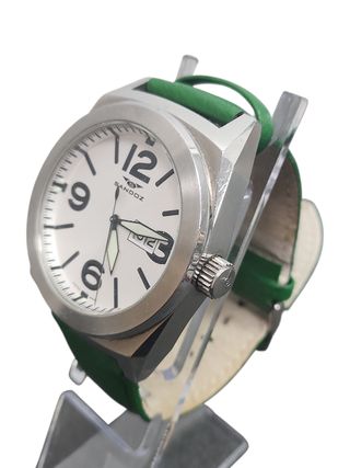 Reloj Sandoz Pulsera Verde y Blanca