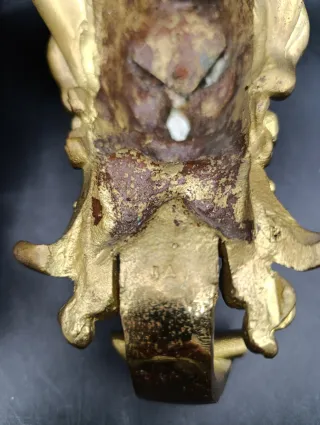 Colgadores Bronce Antiguos Pareja