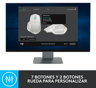 Ratón inalámbrico ergonómico Logitech MX Master 2S