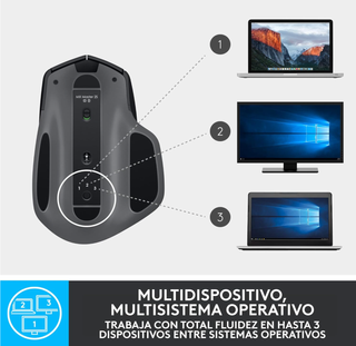 Ratón inalámbrico ergonómico Logitech MX Master 2S
