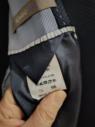 Giacca uomo blu tg 56