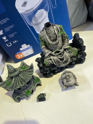 2 Figuras Buda y Pagoda Resina