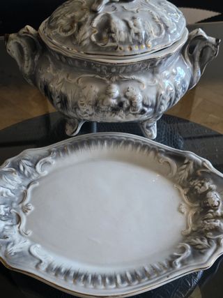 SELLO. Sopera Vintage con Bandeja