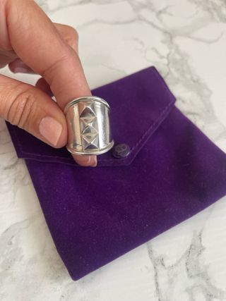 Anillo Aristocrazy Tachuelas Plata