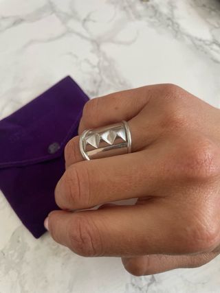 Anillo Aristocrazy Tachuelas Plata