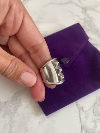 Anillo Aristocrazy Tachuelas Plata