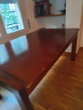 Mesa comedor roble macizo vintage