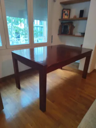 Mesa comedor roble macizo vintage
