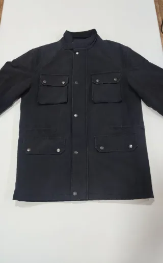 Chaqueta Zara Sport Negra Vintage Tejana