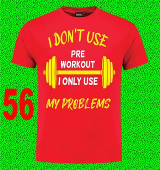 7 - GIMNASIO CAMISETA FRIKI MANCUERNAS TEXTALLA