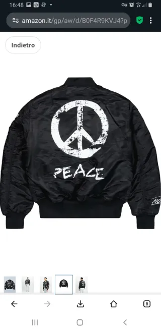 Giacca bomber con stampe