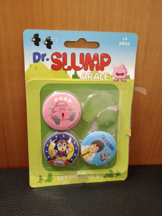 Set 4 chapas Dr Slump Arale + 3 chapas de regalo