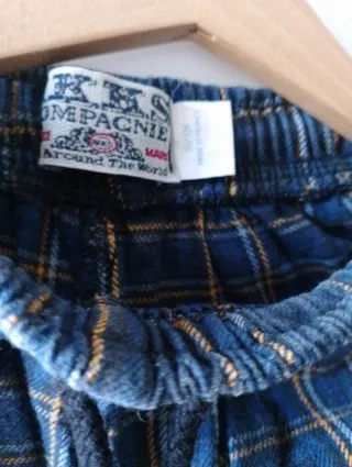 Pantalón niño cuadros T/8-9