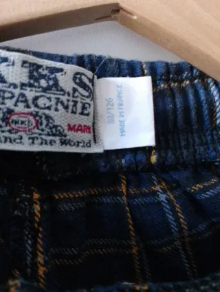 Pantalón niño cuadros T/8-9