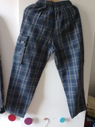 Pantalón niño cuadros T/8-9