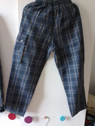 Pantalón niño cuadros T/8-9