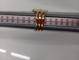 Anillo Oro 18K Zafiro, Rubí y Diamantes