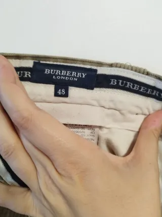 Pantalones BurberryLondon Pana Beige Brown Vintage
