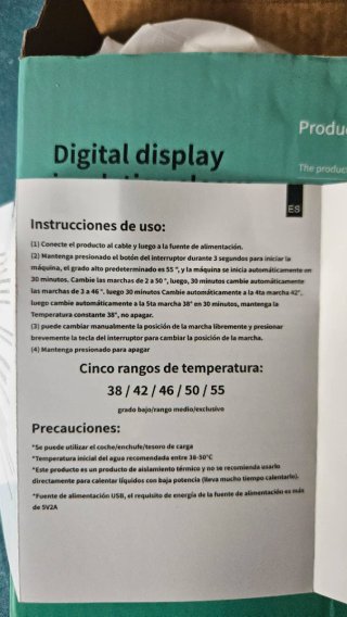 Calienta biberones USB portátil sin estrenar