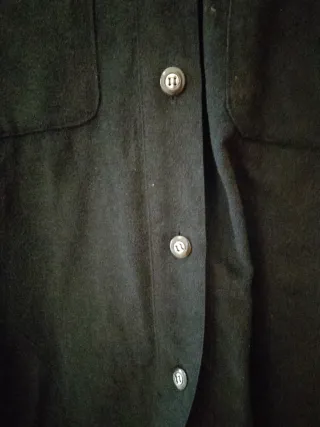 Camicia nera in velluto e viscosa