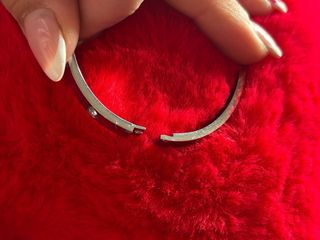 Pulsera de acero plateada