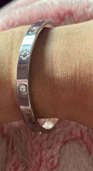 Pulsera de acero plateada