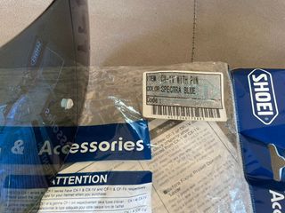 Visera Shoei CX-1V "Spectra Blue" NUEVA