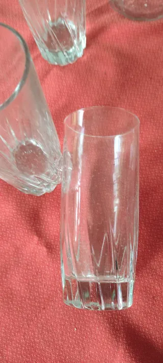 Juego 6 vasos y 1 jarra cristal