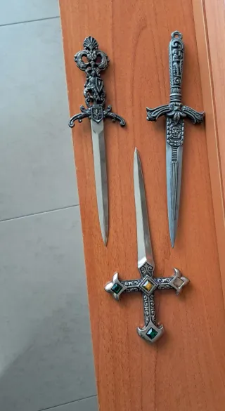 Lote de 3 Dagas Decorativas Antiguas