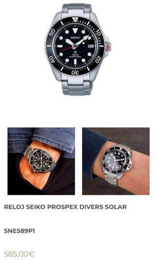 Reloj Seiko Solar Diver 100m