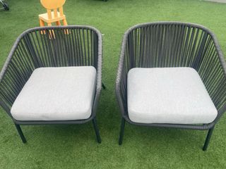 Conjunto de 2 sillones de jardín