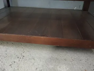Mesa centro madera y cristal