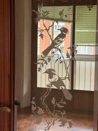 6 Puertas de madera con vidrieras y 3 sin cristal